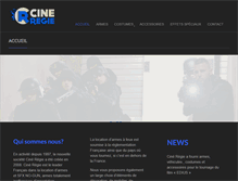 Tablet Screenshot of cineregie.com